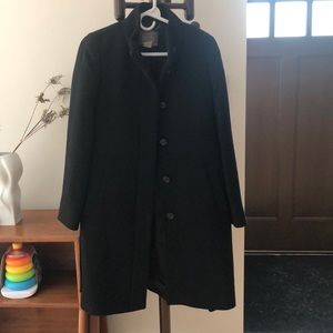 Jcrew black wool coat size 6 I am 5.8 and pic shows the length of the coat